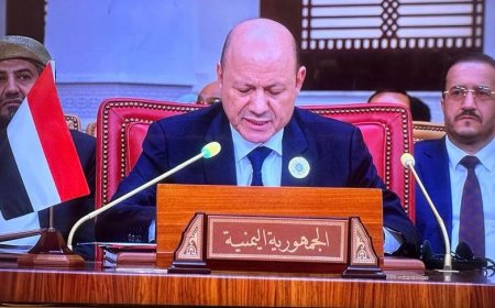 رئيس مجلس القيادة يدعو القادة العرب الى التصدي لمشروع استهداف الدولة الوطنية