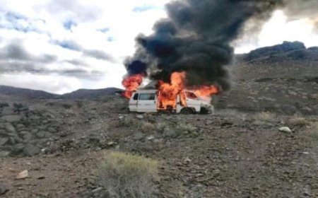اندلاع حريق في سيارة بلحج 