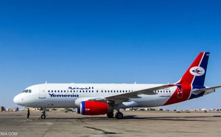 نشطاء ينشرون مقطع "فيديو" اثناء تعرض الطائرة اليمنية في سماء عدن لخلل فني.. شاهد