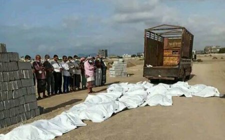 دفن 17 جثة مجهولة الهوية في لحج