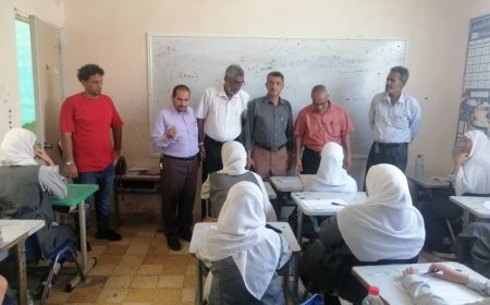 لجنة من وزارة التربية والتعليم تشيد بمستوى التنظيم والانضباط لسير الامتحانات في مدارس فيوتشر كيدز بعدن