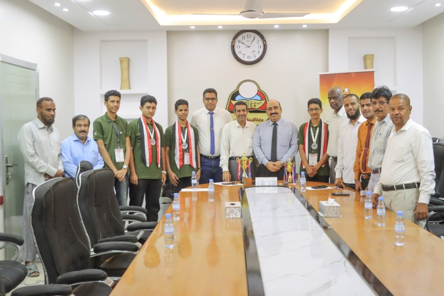 المدير باعبّاد يلتقي فريق مؤسسة مواهب الفائز بكأس البطولة العربية لجمع الكرات بالأردن