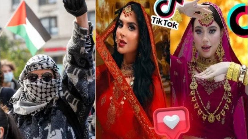 حملة تبليك مشاهير العرب تجاهلوا وجع غزة ورقصوا على الترند الهندي