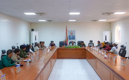 اللجنة الوطنية للتحقيق تلتقي قيادة السلطة المحلية والأمنية والقضائية بمحافظة شبوة