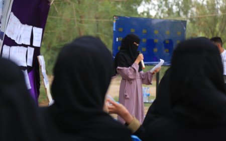 إعلان الفائزين في مسابقة الفن من أجل السلام التي نفذتها مؤسسة كوين للتنمية والحقوق بتمويل من فتيات مأرب