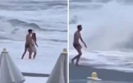 فيديو مرعب: الأمواج تبتلع فتاة على شواطئ سوتشي الروسية