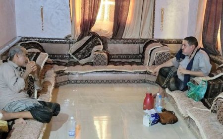 المناضل العيسي يزور الفريق الركن محمود الصبيحي مهنئًا بعيد الأضحى ومطمئنًا على صحته
