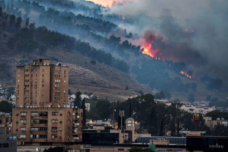 شمال إسرائيل يحترق و عدد من الجنود يصابون باختناقات