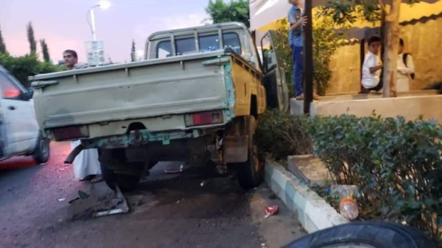 بالفيديو مسلح  يرتكب حادثاً مروعاً قرب منتزه في إب