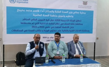 البيشي وراجم نار يدشنان ورشة عمل حول آلية التمويل المالي المباشر للأنشطة المنفذة لعامي 2022 ،2023