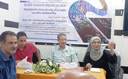 مركز رؤى للدراسات الاستراتيجية بعدن يتبنى حملة مناصرة لحشد الجهود الحكومية والمجتمعية لحماية السلاحف في خليج عدن