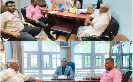 فريق من اللجان المجتمعية والطوعية بحي السلام في خور مكسر يلتقون مستشار ووكيل وزارة الإدارة المحلية