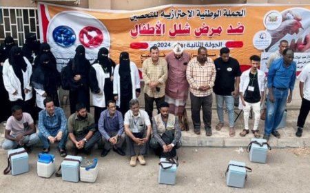 صحة البريقة تدشن الحملة الوطنية الاحترازية للتحصين ضد شلل الأطفال بجولتها الثانية