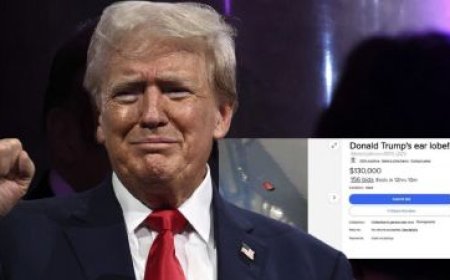 بيع شحمة أذن ترامب المقطوعة بـمبلغ خيالي