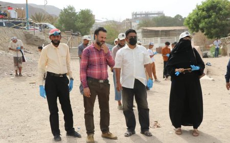 البريقة: حملة نظافة واسعة وتوعية يشهدها ساحل كود النمر للتحذير من مخاطر السباحة بموسم الرياح