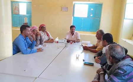 المكتب التنفيذي بمديرية غيل بن يمين يعقد دورتة السابعة للعام 2024