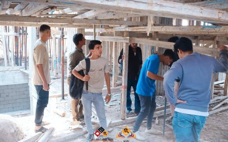 نزول ميداني لطلاب دورة التصميم الإنشائي الهندسي في الجامعة الألمانية  إلى مدينة إنماء الجديدة.