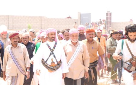 الشيخ بن حبريش يستقبل وفود من وجهاء وأعيان وشخصيات حضرموت