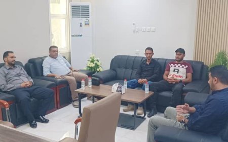 المدير العام التنفيذي للمؤسسة العامة للطرق والجسور ونائبه يزوران إدارة فرع المؤسسة بعدن