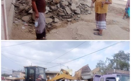 لحج.. ردم وتسوية لأحد الشوارع الحيوية بمديرية طور الباحة