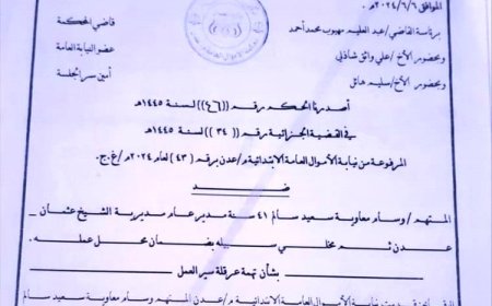 الحكم بسجن مأمور الشيخ عثمان عام كامل مع وقف النفاد المشروط