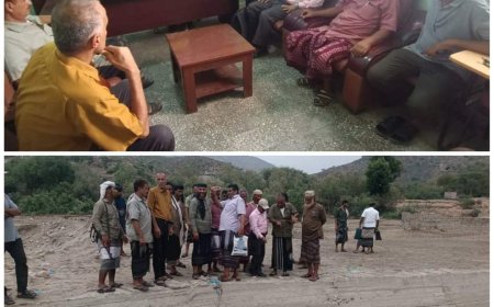 لحج.. مدير عام طورالباحة يلتقي فريقاً من الصندوق الاجتماعي للتنمية