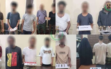 إدارة مكافحة المخدرات بالحزام الأمني تضبط 16 متهمًا في قضايا مخدرات بعدن