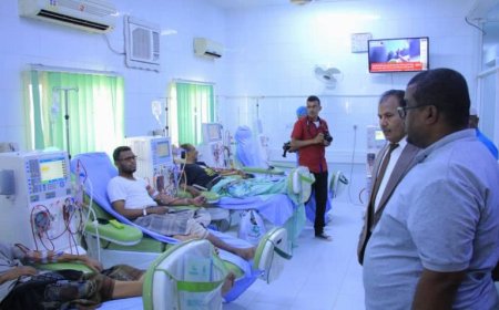 الوكيل العامري يتفقد سير العمل في مشروعين بمستشفى القطن