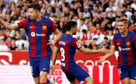 برشلونة يخطف فوزا صعبا ضد أتلتيك بيلباو في الدوري الإسباني
