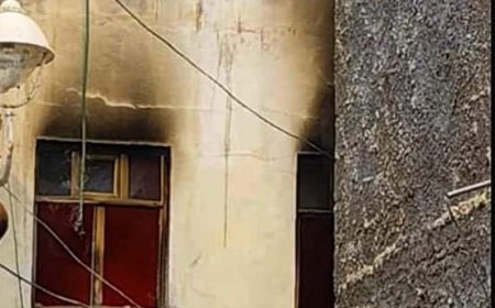 احتراق منزل في المنصورة ..