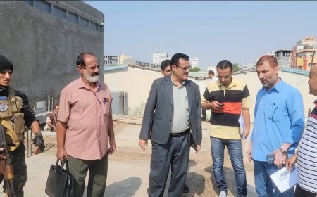 مدير عام المنصورة يدشن المرحلة الثانية من مشروع بناء مكتب الأحوال المدنية بالمديرية