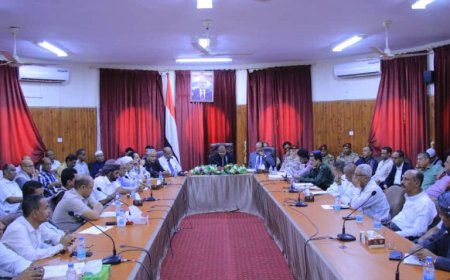 تنفيذي وادي حضرموت يناقش تقارير المكاتب والمؤسسات الخدمية