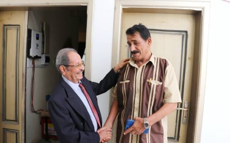 رئيس هيئة رعاية أسر الشهداء يزور المناضل اللواء صالح العلوي ويشيد بدوره في مسيرة التحرير