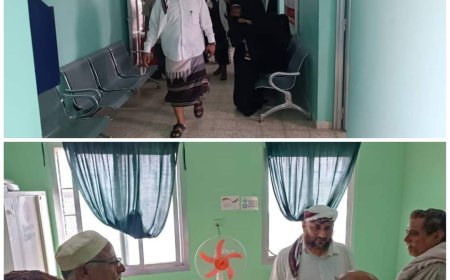 لحج.. مدير عام طور الباحة في زيارة تفقدية لمركز الفرشة الصحي ومنطقة النويعم