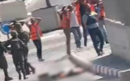 بالفيديو "إسرائيل" تحتجز وتنكل بسائقي الشاحنات الأردنيين