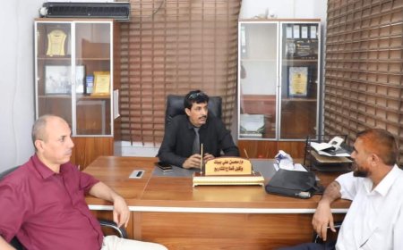 وكيلا المشاريع في الوزارة ولحج يناقشان أوضاع الاندية وملعب معاوية