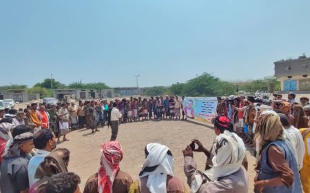 "قبائل آل علي أمحمد و بجير و نخعين ضلاعه و شنين تنضم إلى مخيم الاعتصام السلمي المفتوح بزنجبار للكشف عن مصير المختطف علي عشال"