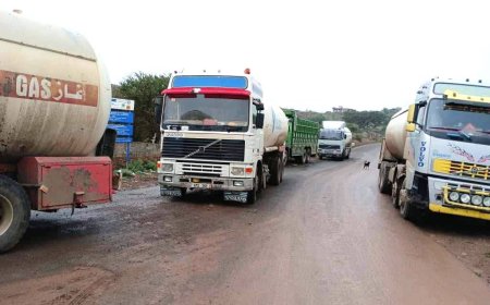 استياء شعبي في تعز بسبب جبايات جديدة على ناقلات الغاز 