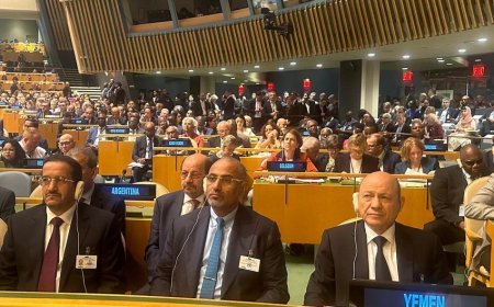 رئيس مجلس القيادة وعضوا المجلس الزبيدي و مجلي يشاركون بقمة المستقبل