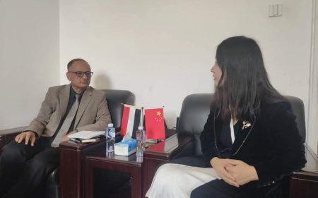 المستشار الأحمدي يبحث مع مديرة المكتب التعليمي في مؤسسة طريق الحريق سبل التعاون