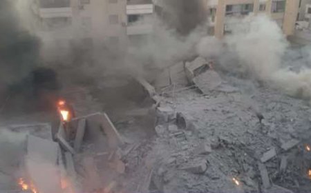 6 أبنية سويت بالأرض جراء الغارات الإسرائيلية على الضاحية الجنوبية لبيروت