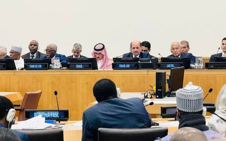في كلمته التي القاها نيابة عن وزراء الخارجية العرب.. الدكتور الزنداني يعبر عن إدانة المجموعة العربية ارتكاب الاحتلال الإسرائيلي جرائم الإبادة الجماعية في فلسطين