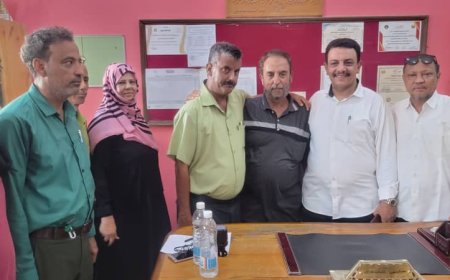 إجراء عملية التسليم والإستلام لإدارة التربية والتعليم في مديرية المنصورة بعدن