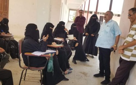 جولات ميدانية لقيادت مكتب التعليم الفني ومدراء الادارات لمتابعة الانضباط الطلابي وتدشين العام الدراسي الجديدفي المعاهد التقنية والمهنية بعدن 2025/2024م