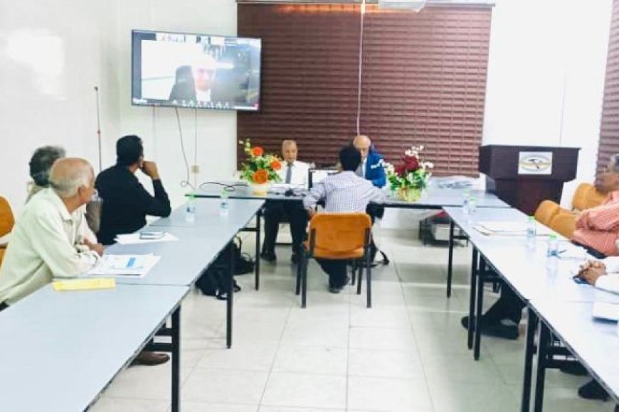 اجتماع يبحث تعزيز التعاون في مجال الثروات المعدنية بين هيئة المساحة الجيولوجية وشركة زروبيجيلوجيا الروسية