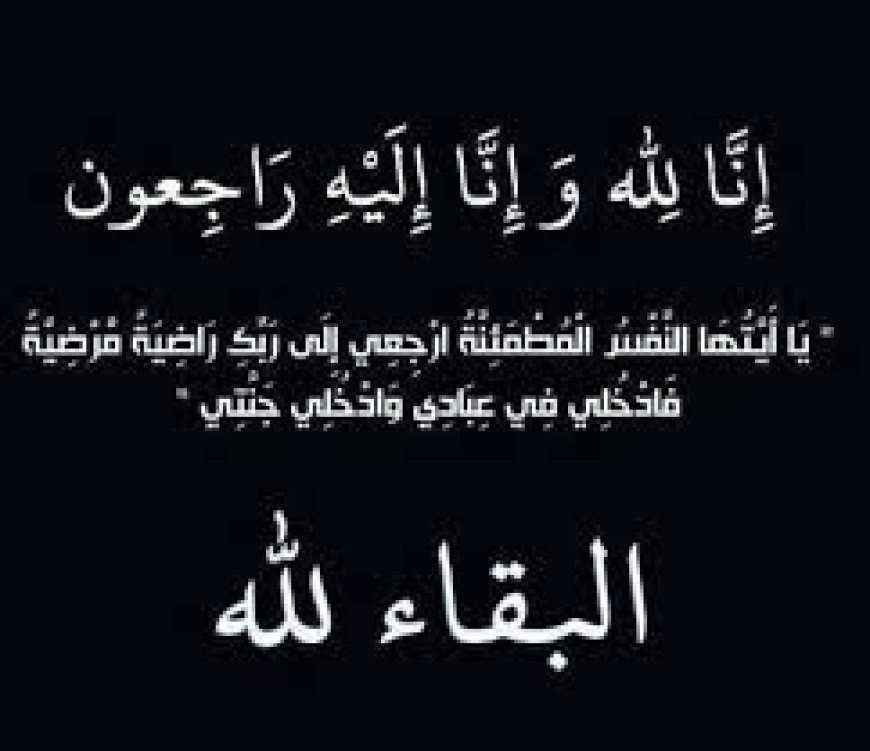 امين عام محلي خورمكسر يعزي العميد سليمان الزامكي في وفاة جدته