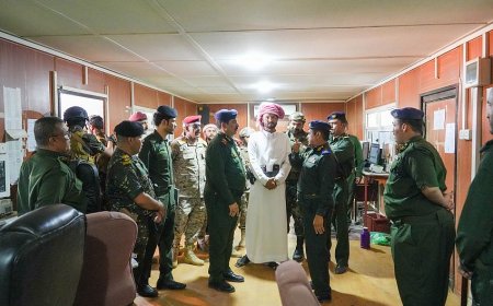 وزير الداخلية يتفقد سير العمل في ميناء الوديعة البري