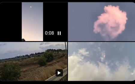 فيديوهات ... حزب الله يطلق رشقة صاروخية على تل أبيب وضواحيها