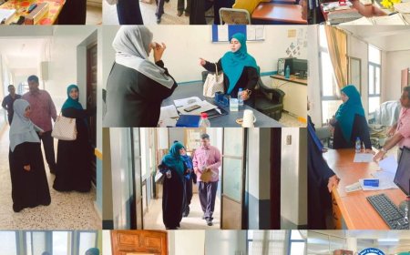 لمتابعة الانضباط الوظيفي .. مدير مكتب التربية بعدن يتفقد سير العمل في الشعب والإدارات.