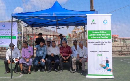 تدشين توزيع معدات إصطياد لصيادي عدن
